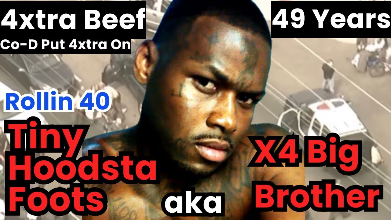 Tiny Hoodsta Foots aka x4 Big Brother Prison Sentence & How His Co-D Put 4xtra On