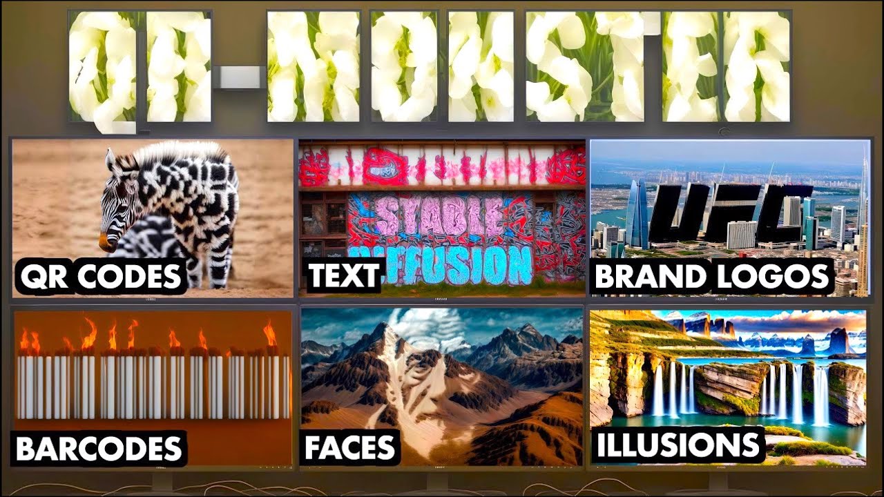 QR Monster Illusion Diffusion – Turn anything into AI art – Six QR Code Controlnet Models