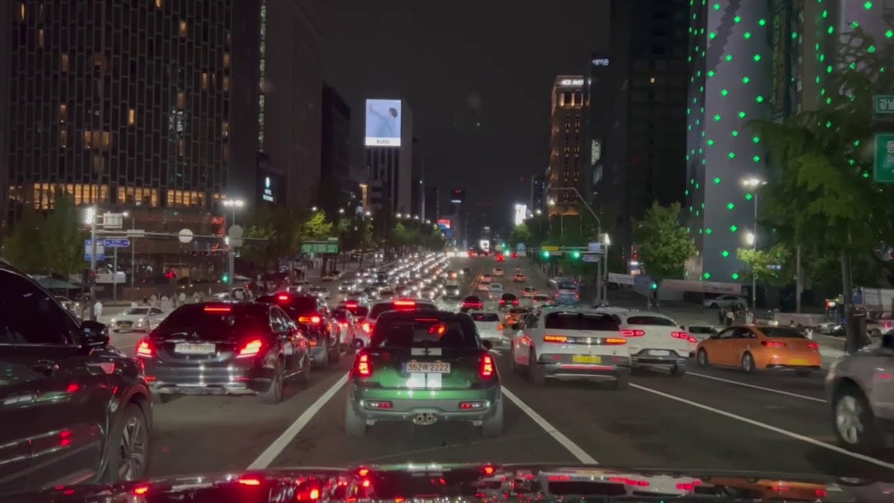 서울 드라이브 (4K Drive in Seoul) | R&B Jazz