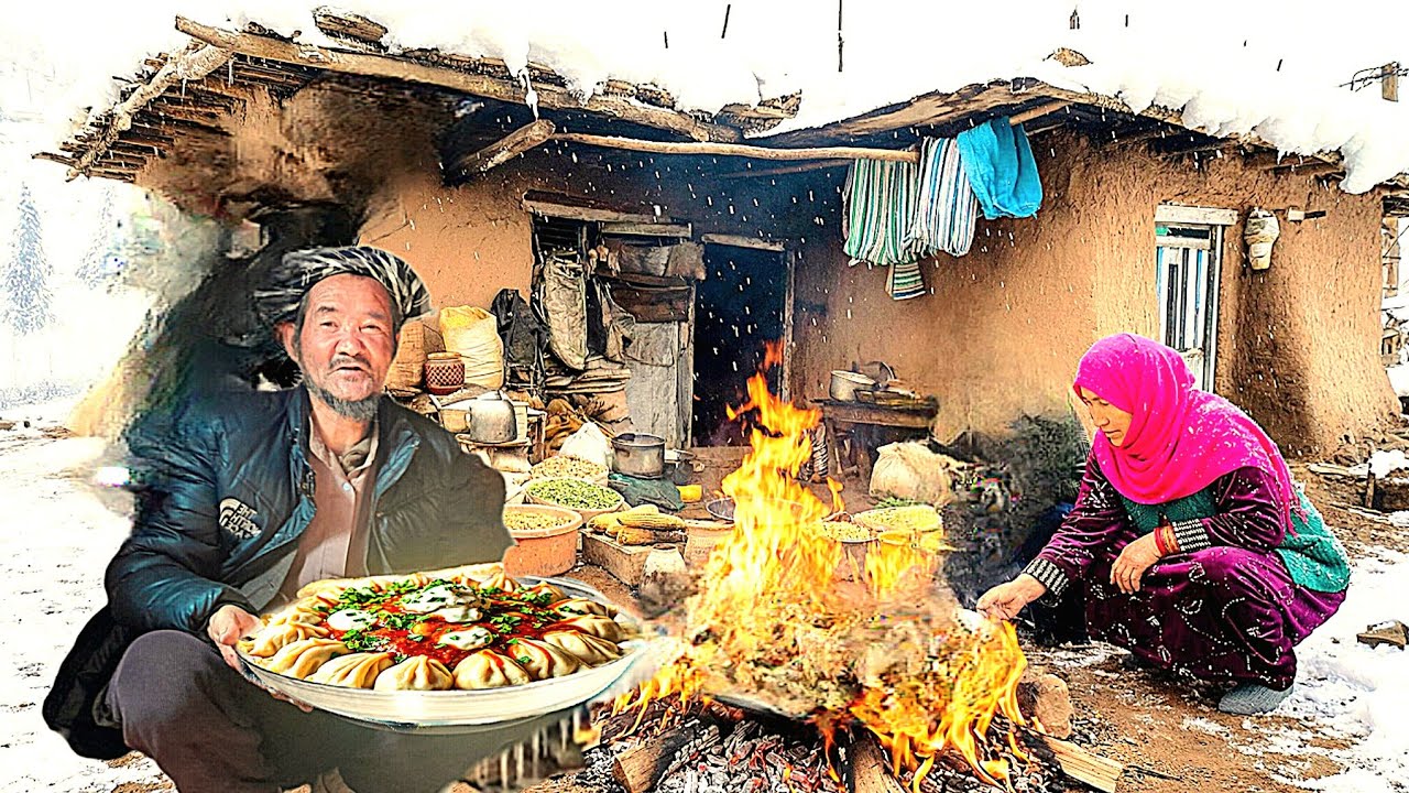 Real Winter Village Life | Traditional Mantu Cooking in Freezing Bamyan