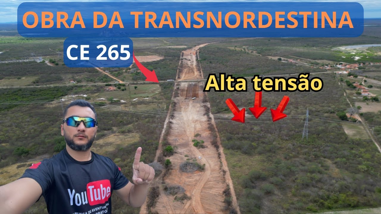 Obra da TRANSNORDESTINA avança sobre a CE 265 em QUIXADÁ