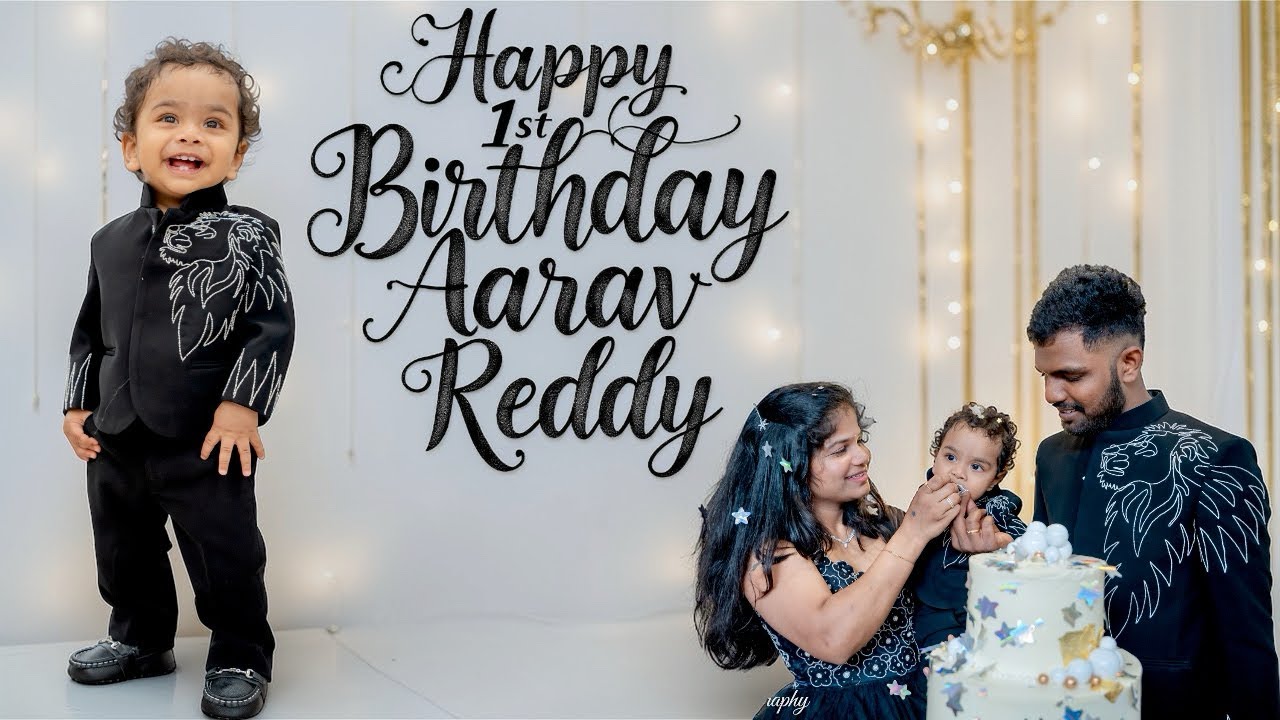 Aarav Reddy 1st Birthday celebration 🎉 🎂|| Aarav Turns ONE🩶 || #birthday ||#babyboy ||#aarav 