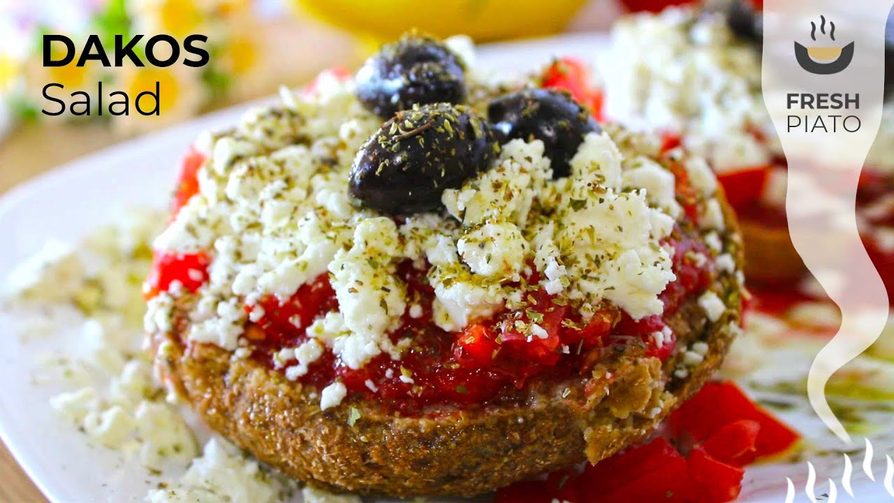 Dakos - The delicious Cretan Barley Rusk salad that has taken the internet by storm! | Fresh Piato