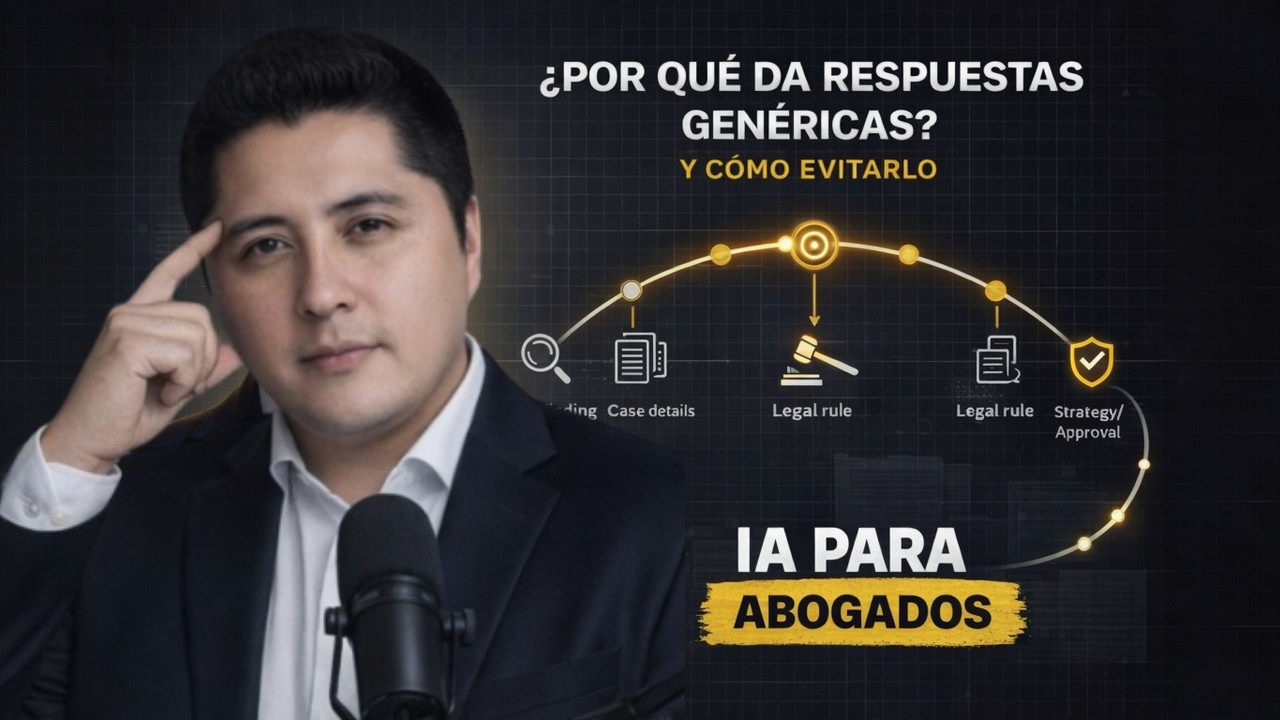 👉 IA PARA ABOGADOS ¿Por qué da RESPUESTAS GENÉRICAS y cómo evitarlo?
