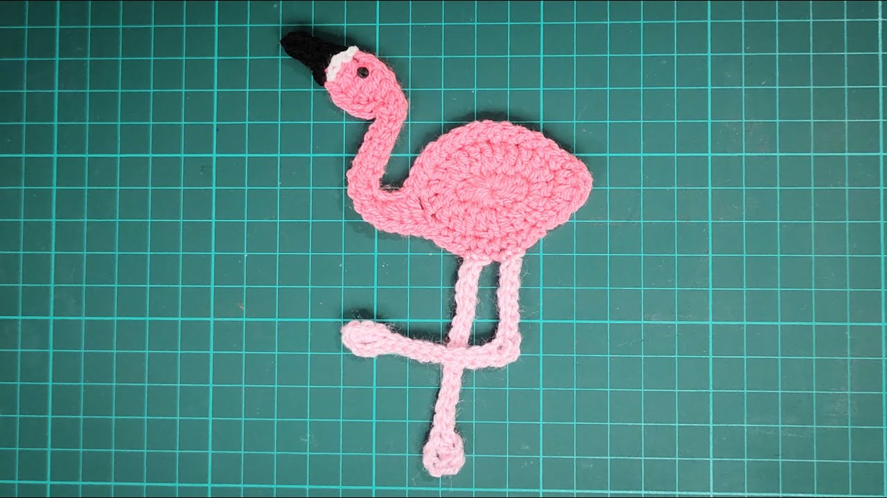 How to Crochet Flamingo Applique | Free Crochet Pattern of Flamingo Applique | Crochet Free Pattern