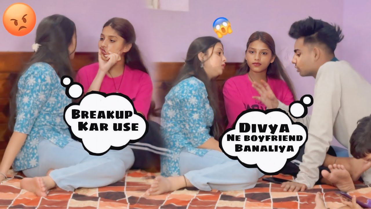 PRANK ON NITISHA 😱 || DIVYA NE BANAYA BOYFRIEND 😳 || NITISHA GUSSA HOGYI 🥺 || DIVYA 09