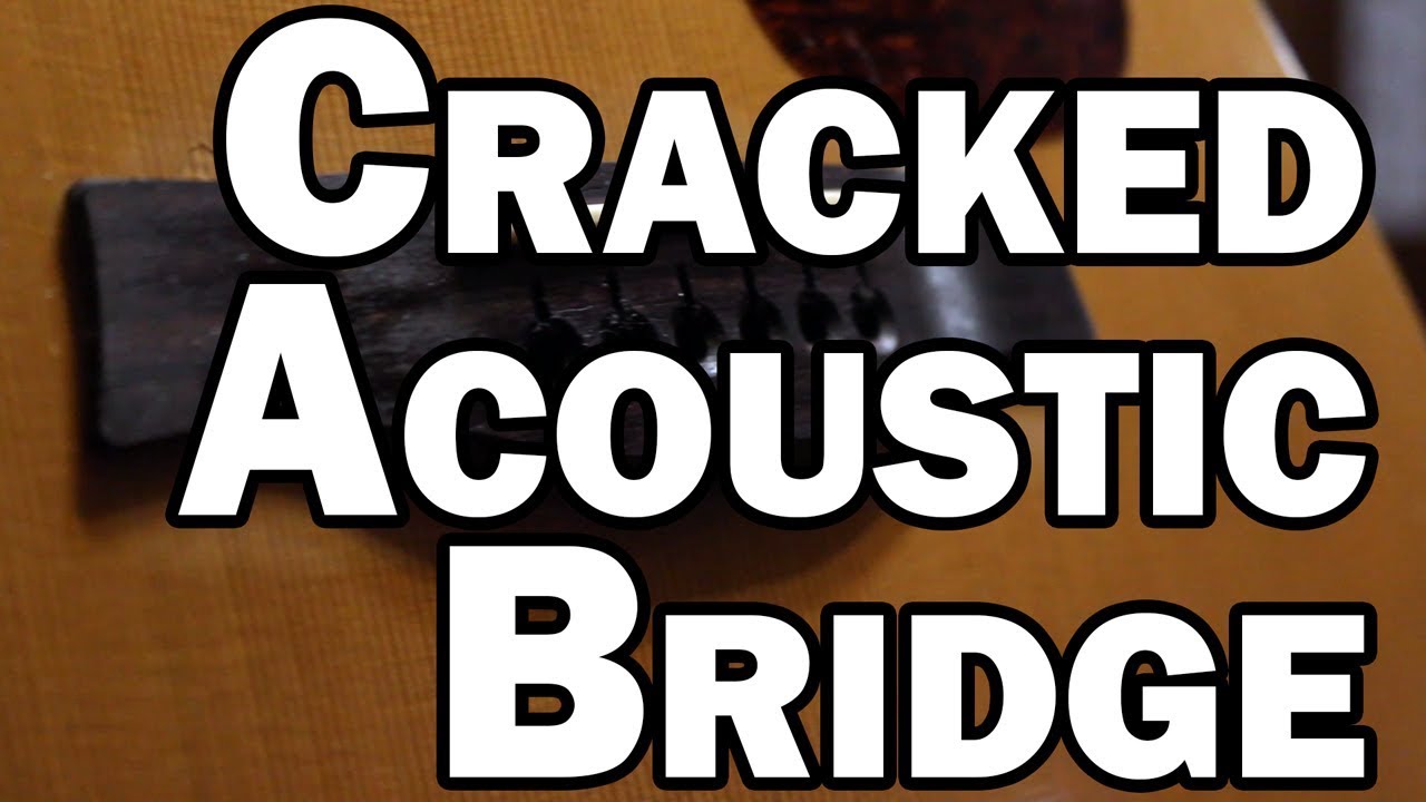 Cracked Acoustic Guitar Bridge - Seagull S6