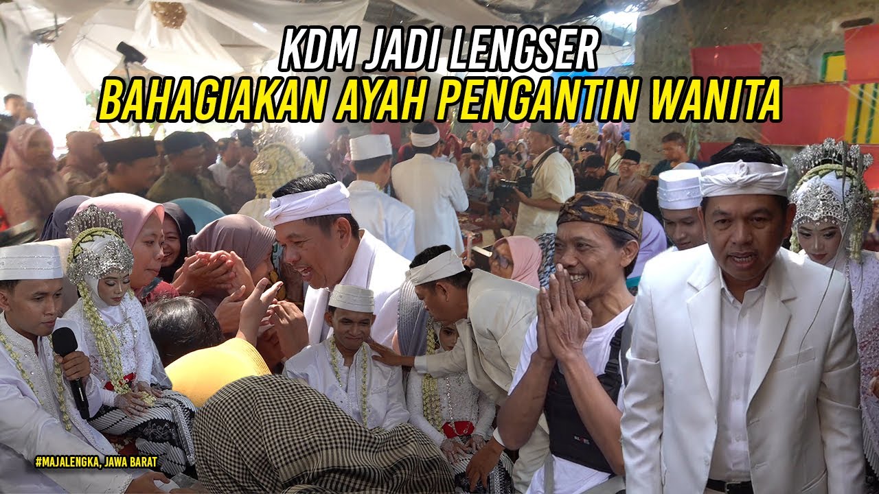 SAAT KDM JADI LENGSER UNTUK BAHAGIAKAN AYAH PENGANTIN WANITA DI MAJALENGKA
