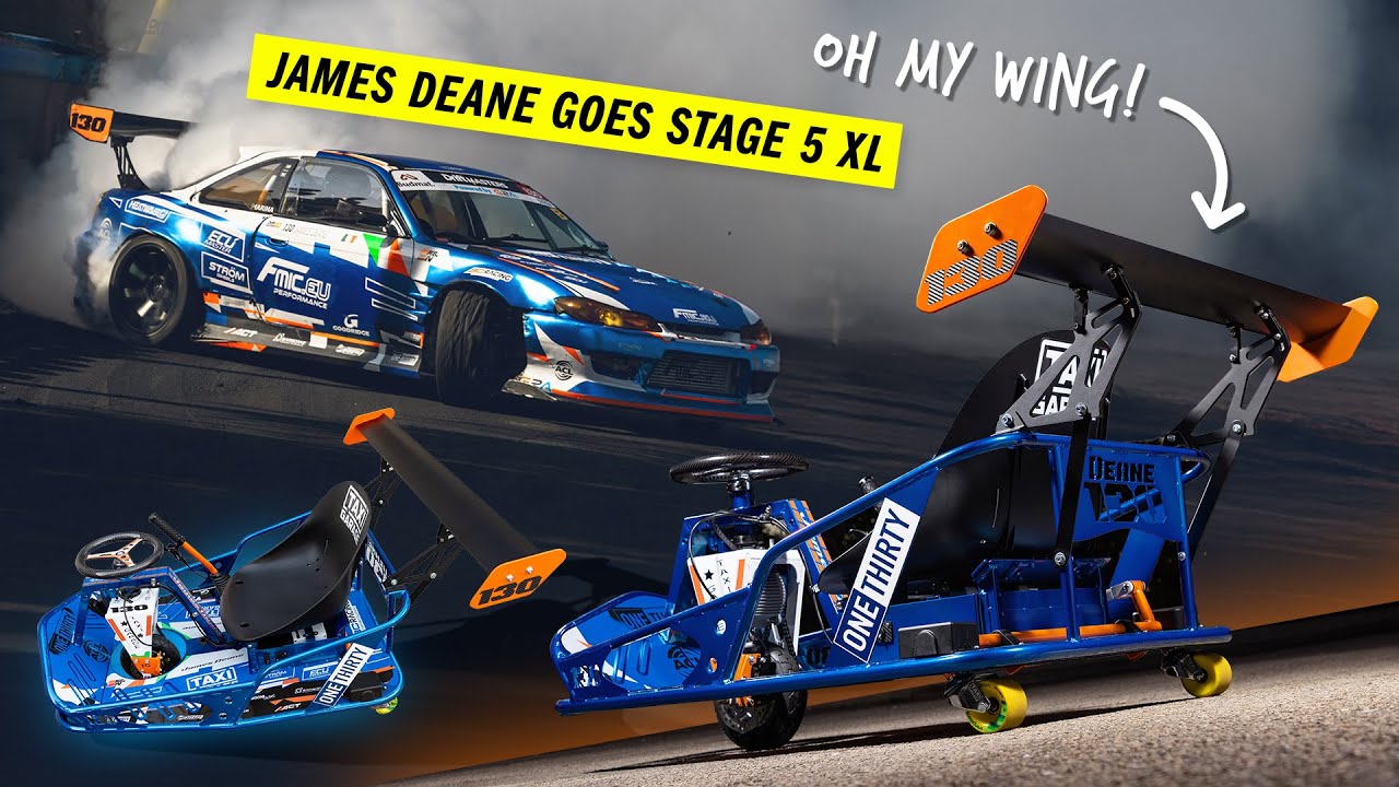 Big Wing on an XL Crazy Cart for the Drift Champ James 'The Machine' Deane!!