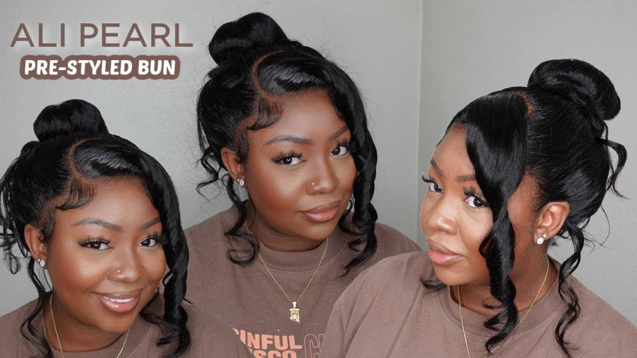 Viral PreStyled Bun! Ready to Go 360 Wig | Perfect For Special Occasion | Ali Pearl X Ashley Bedeck