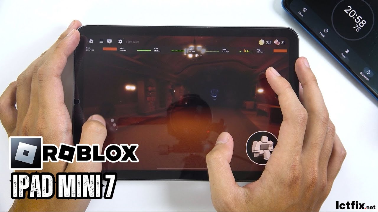 iPad Mini 7 Roblox Gaming test | Blox Fruits, Doors
