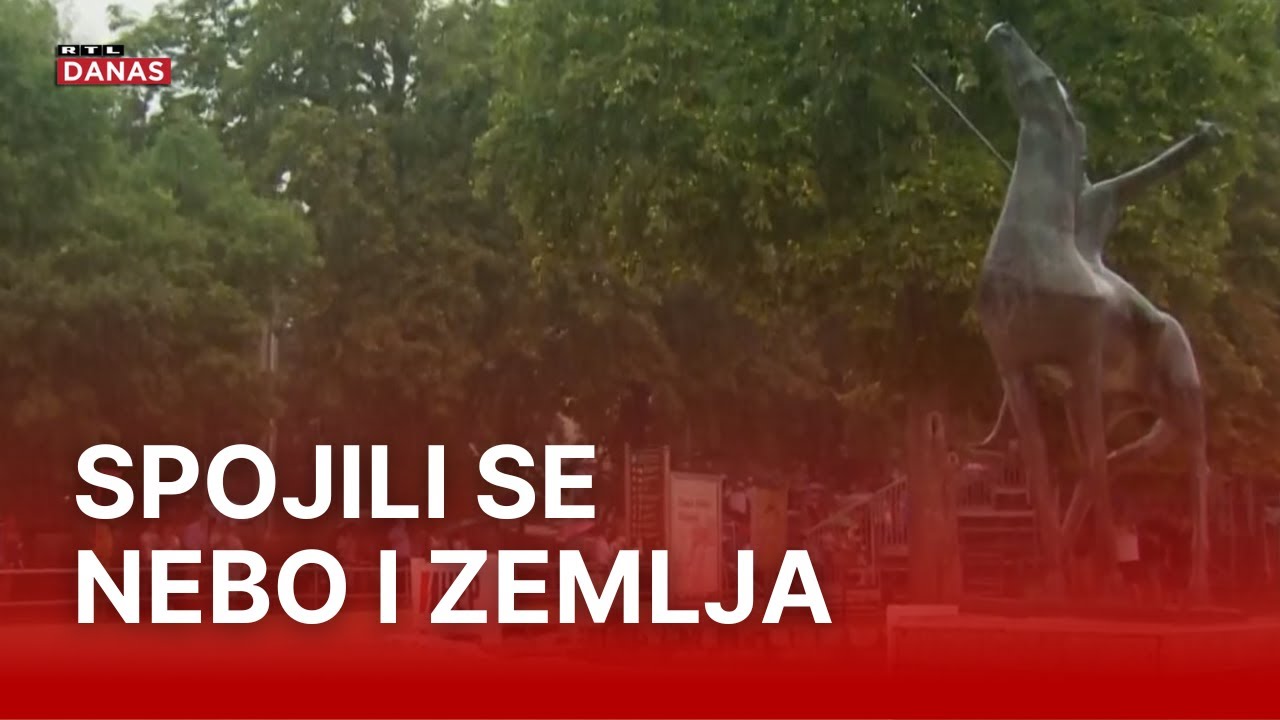 Sve pršti u Sinju: Kiša, potop staze i političke tenzija. Ali ima i vruće janjetine | RTL Danas