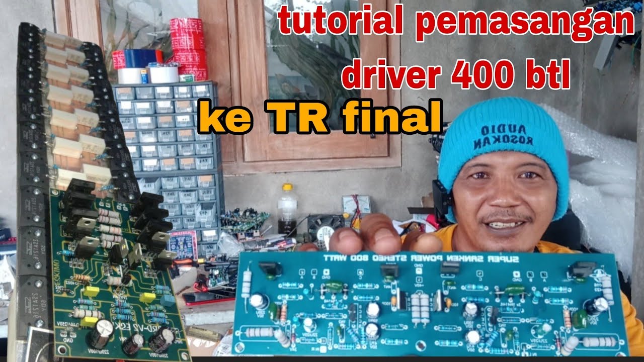 cara pemasangan driver power 400 btl ke transistor final‼️