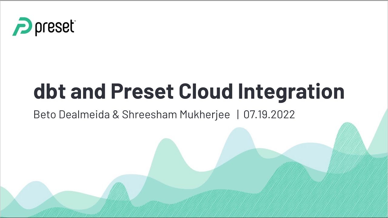 dbt and Preset Cloud Integration