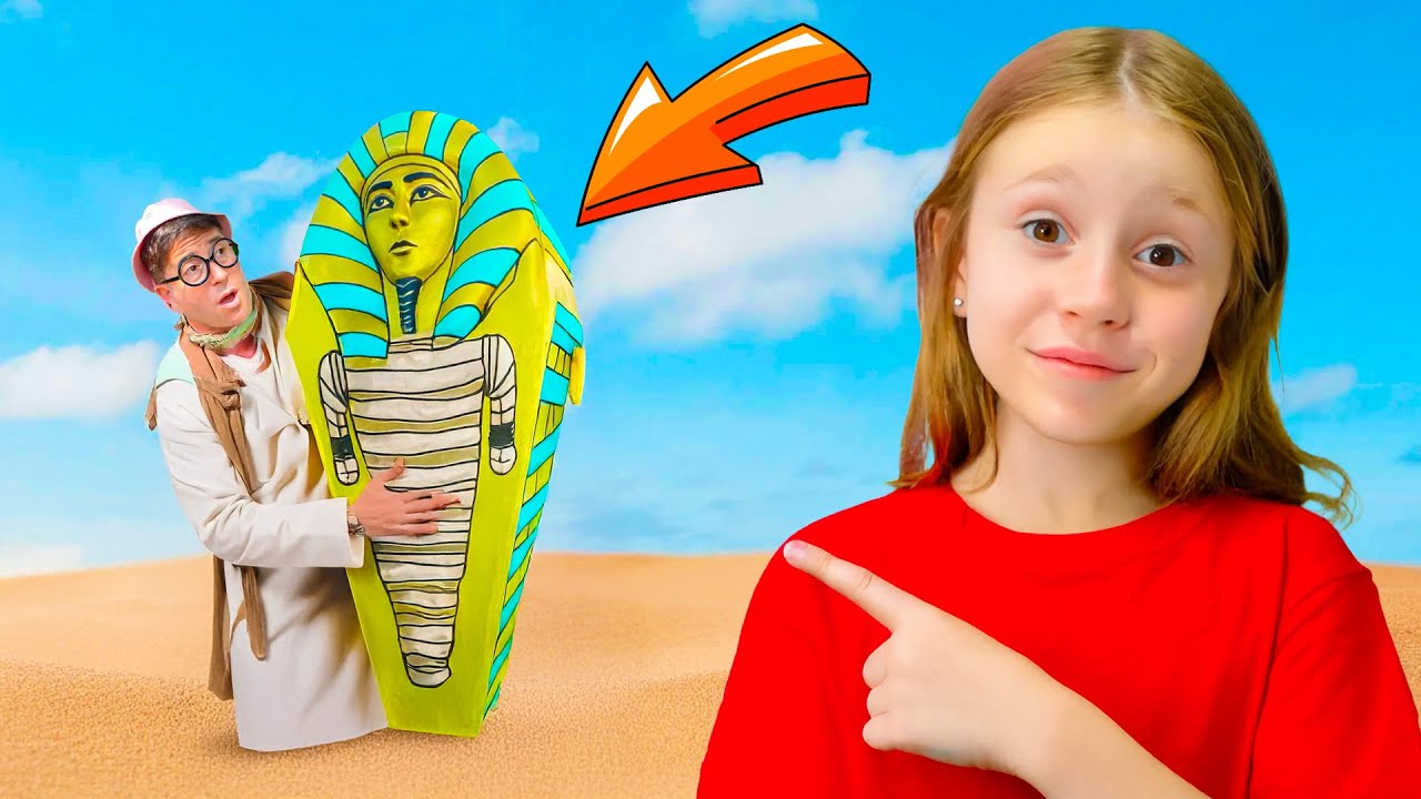 Nastya and cool story for kids about detectives
