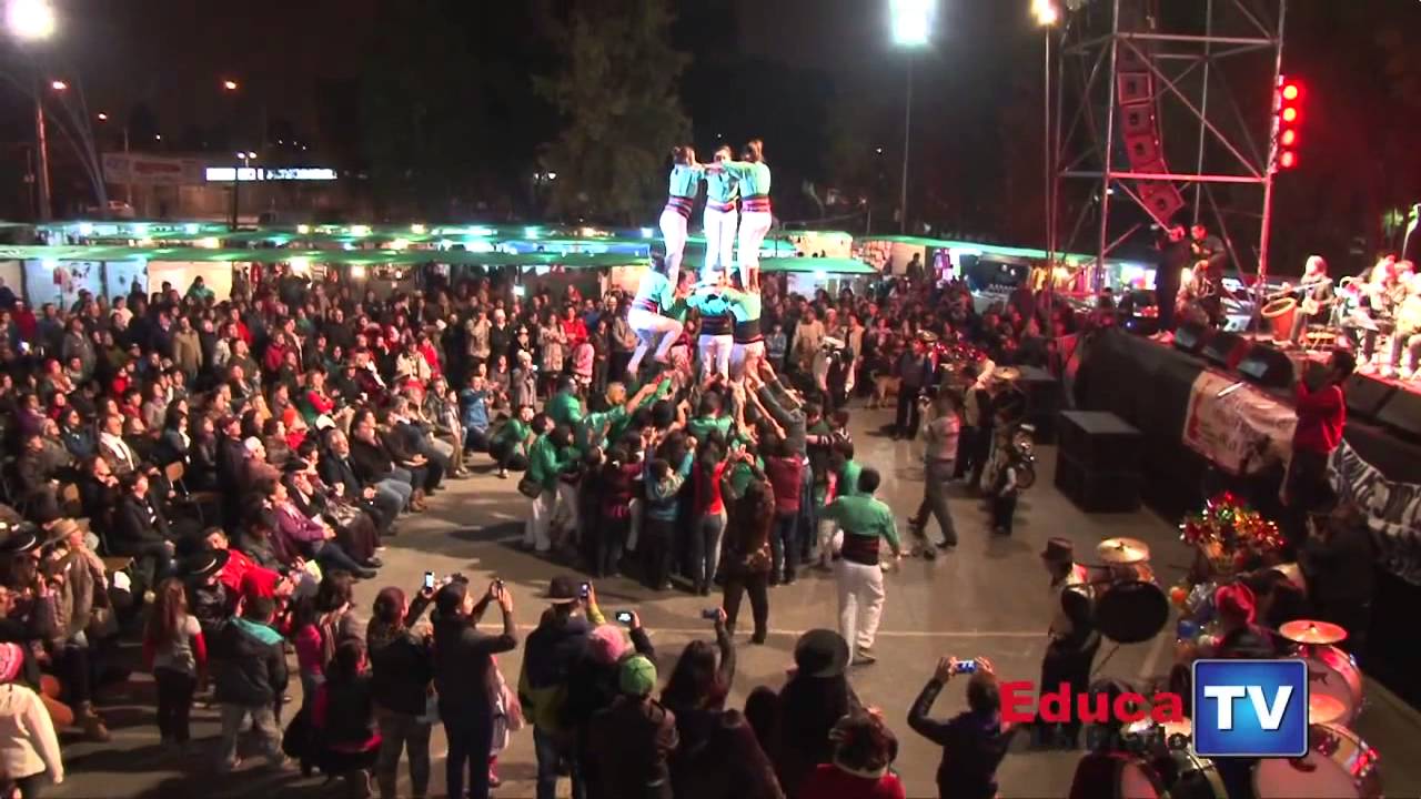 Castellers de Lo Prado 3de6 en Feria Criolla 2014
