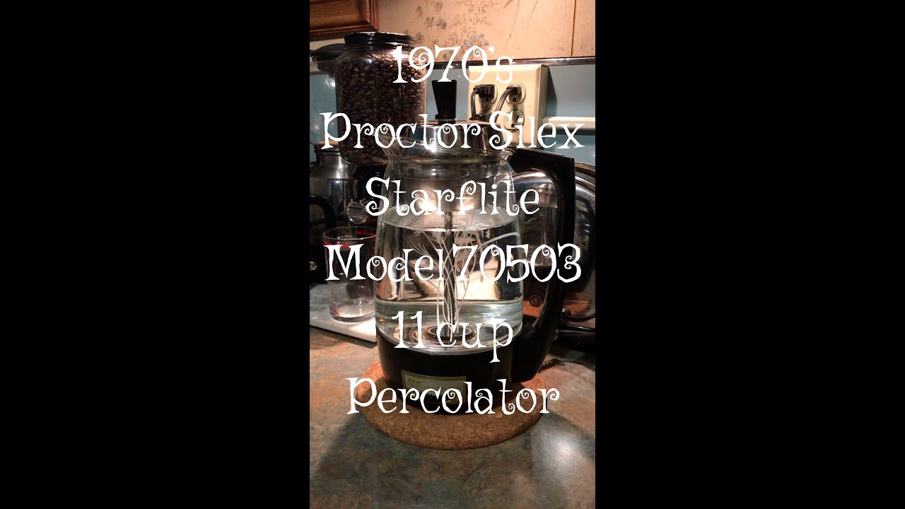 1970&rsquo;s Proctor Silex Glass Percolator