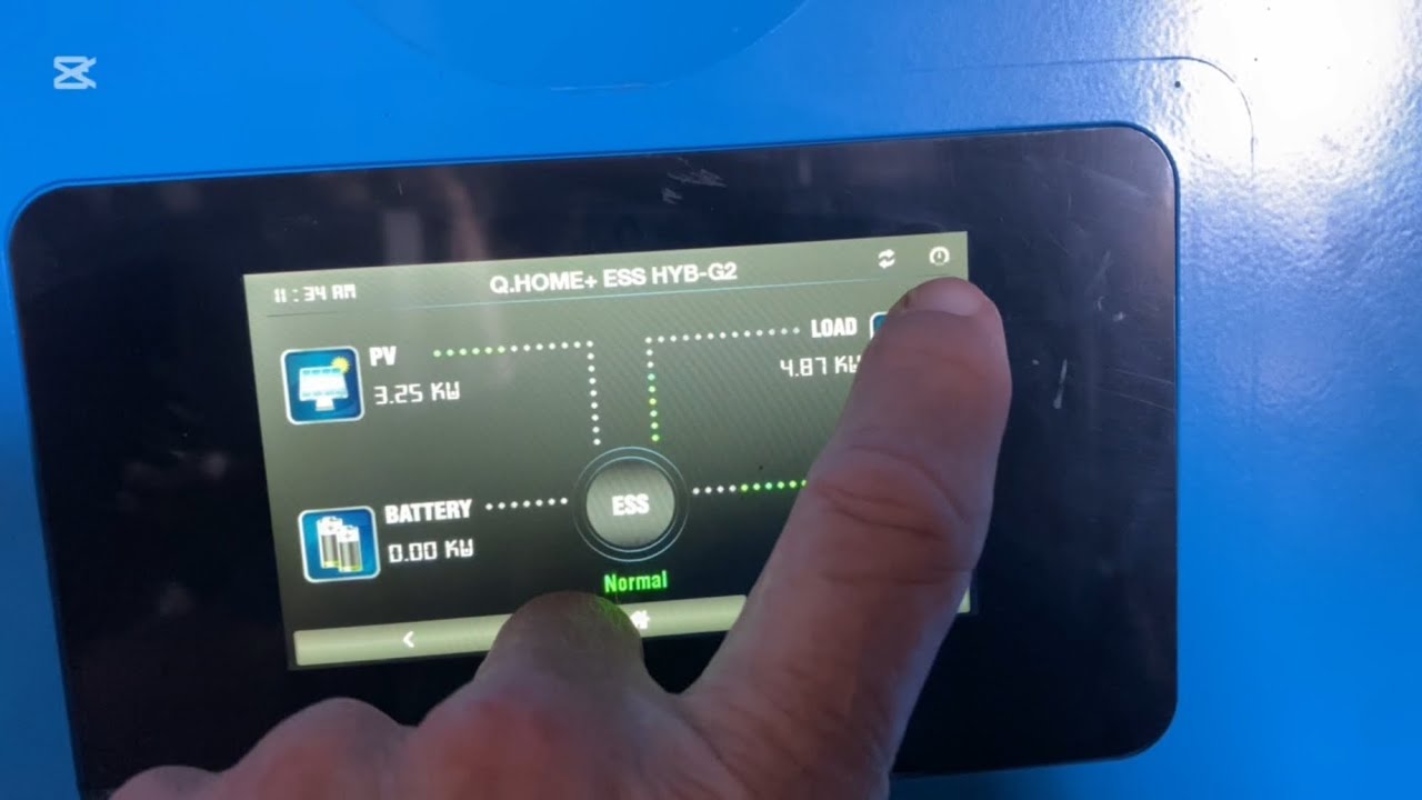 Fault finding on QCells battery system with wireless bridge for the energy meter.