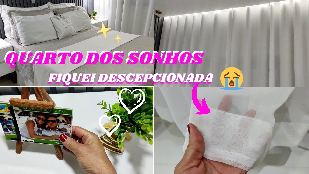 QUARTO DOS SONHOS🤩COMPRA NA SHOPEE🛍️CORTINA DO QUARTO/ FIQUEI DESCEPCIONADA😭CAMA POSTA💝LAR COM AMOR🏡