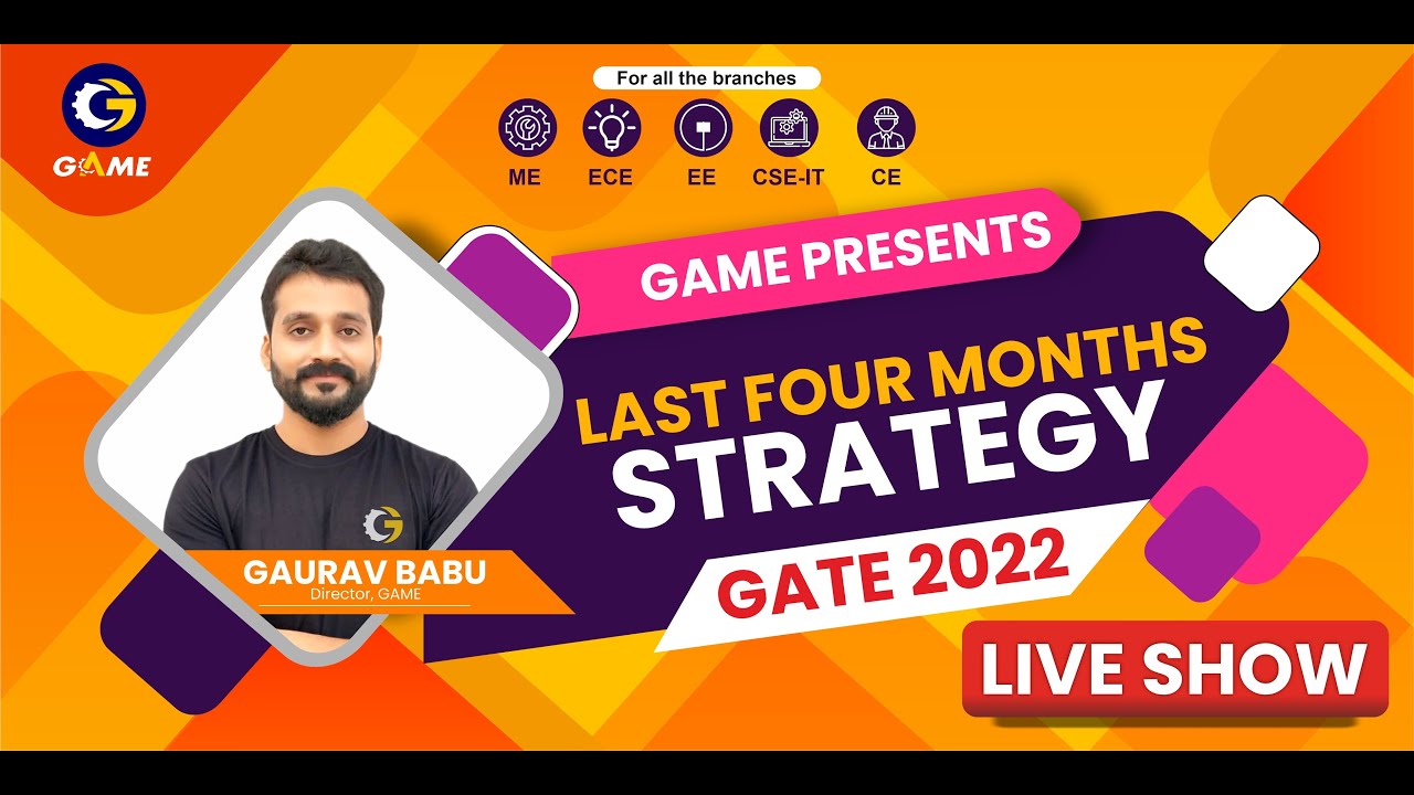 Last 4 Months Strategy For GATE-2022 Aspirants