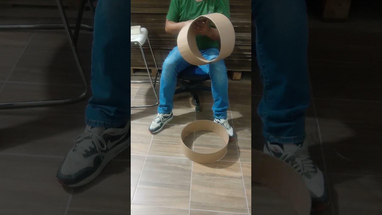 como hacer una bola de cartón