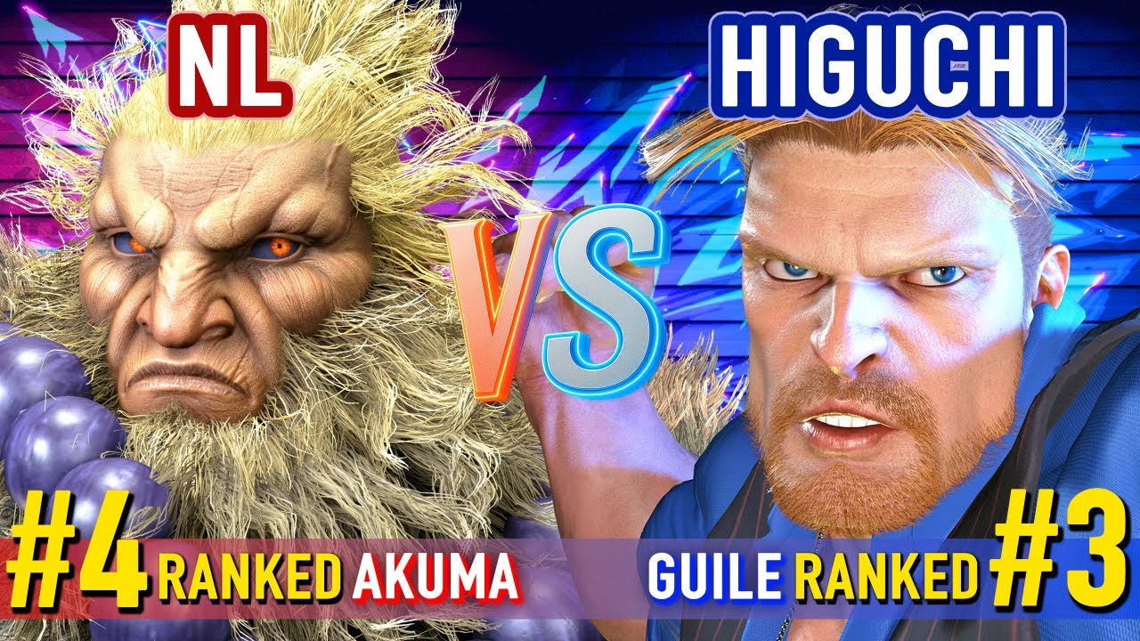 SF6 ▰ NL (#4 Ranked Akuma) vs HIGUCHI (#3 Ranked Guile) ▰ High Level Gameplay