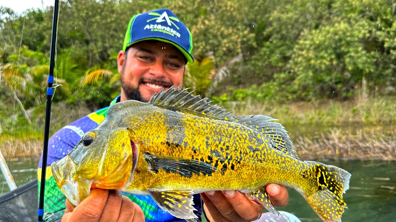 💥PESCAMOS preparamos e FRITAMOS ali mesmo na beira da ÁGUA , peguei um bruto na ISCA MALUCA