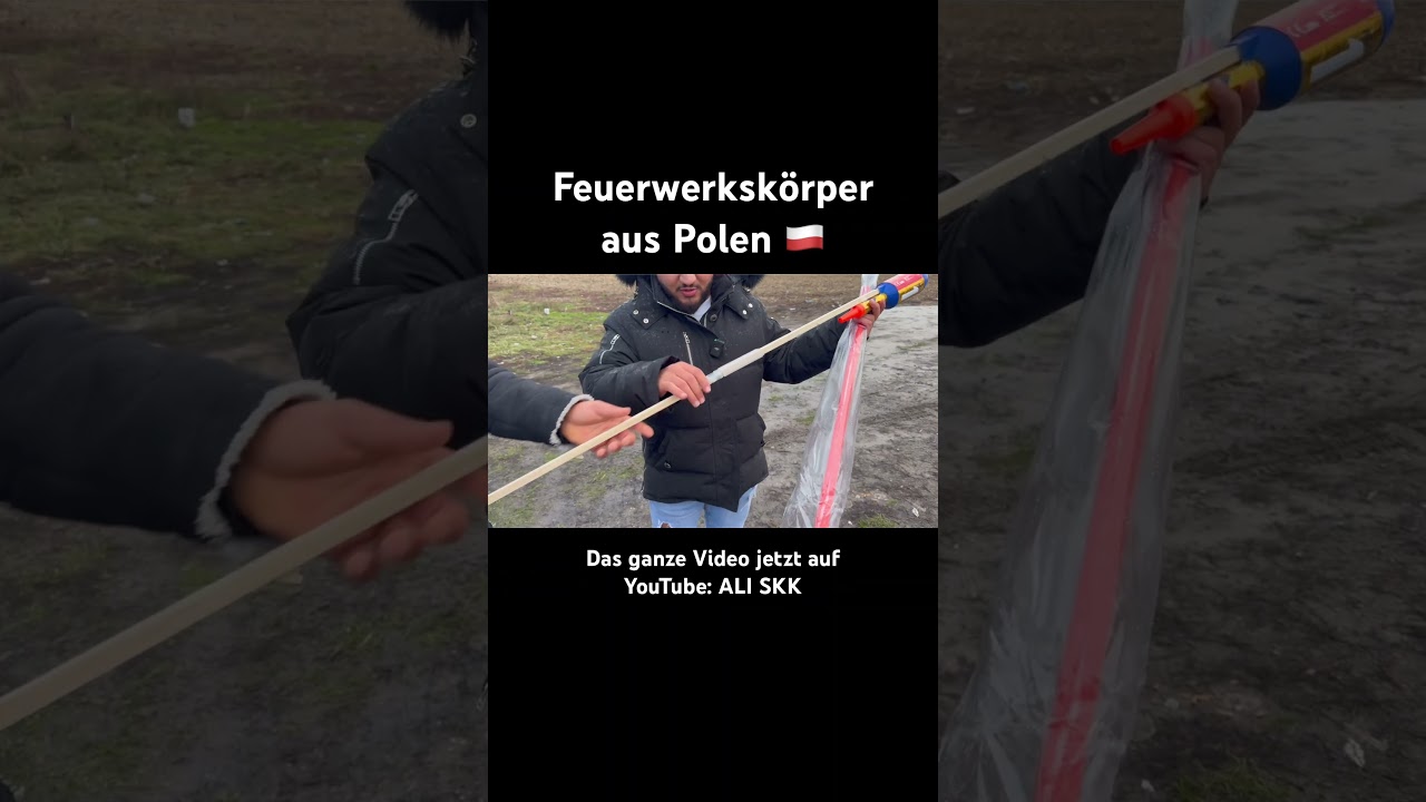 Feuerwerksk&ouml;rper aus Polen 🇵🇱 #shorts #aliskk