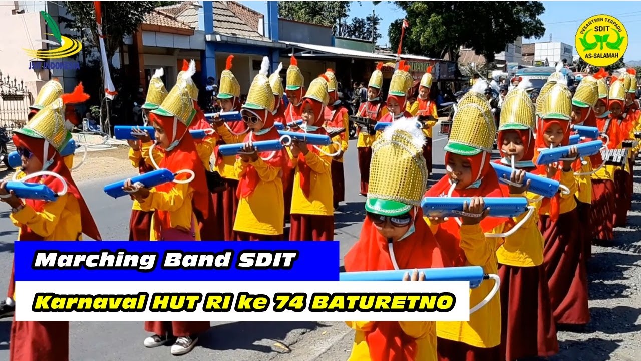 KEREN !! Marching Band SDIT AS Salamah Tampil Di Jalan -Jalan (KARNAVAL Baturetno 2019)