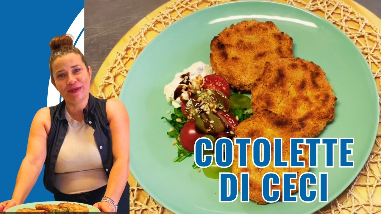 COTOLETTE DI CECI un piatto vegetariano, ricco di sapore e proteine vegetali. Facile, gustoso e sano