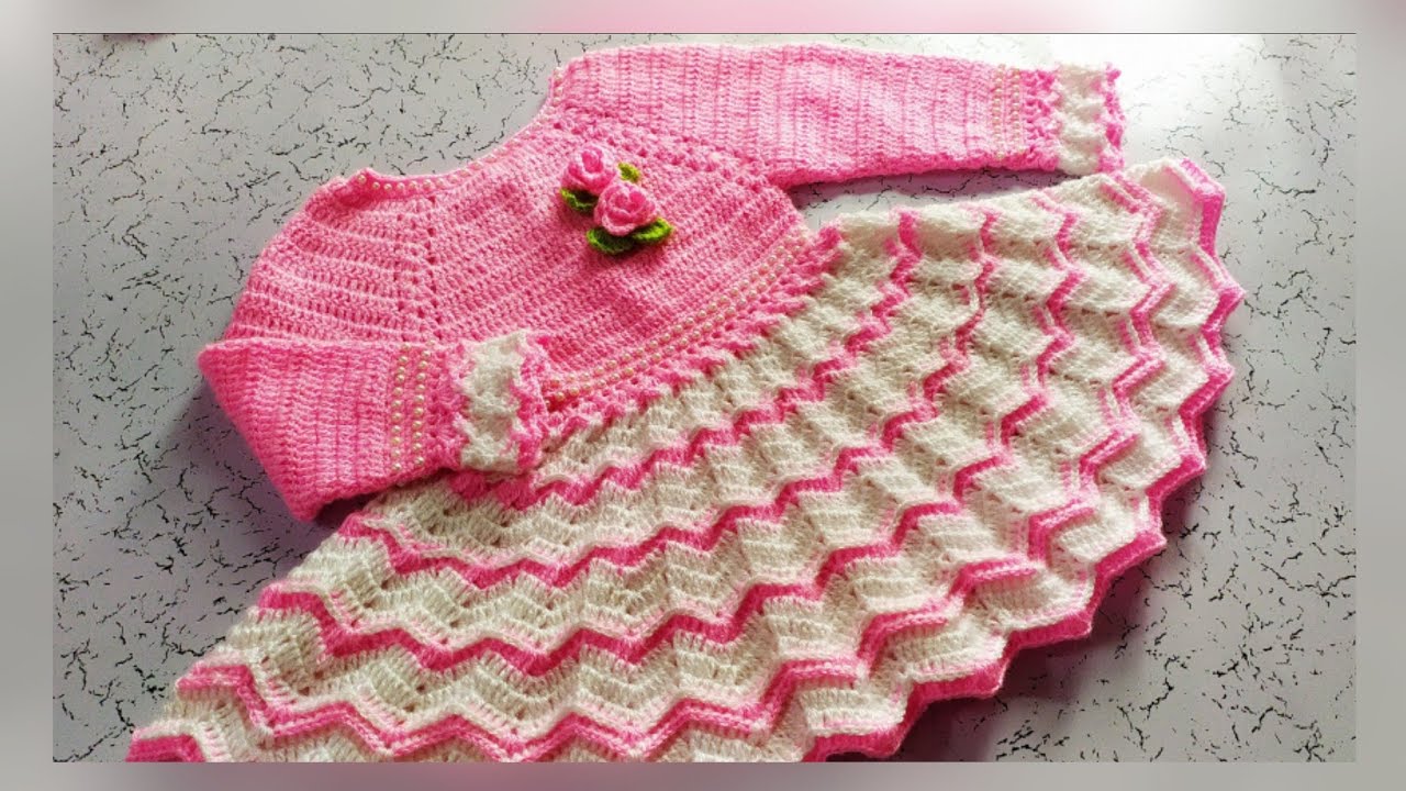 Beautiful Baby Frock for 4-5 yr /मोतीयों वाली सुंदर फ्राक Part 2