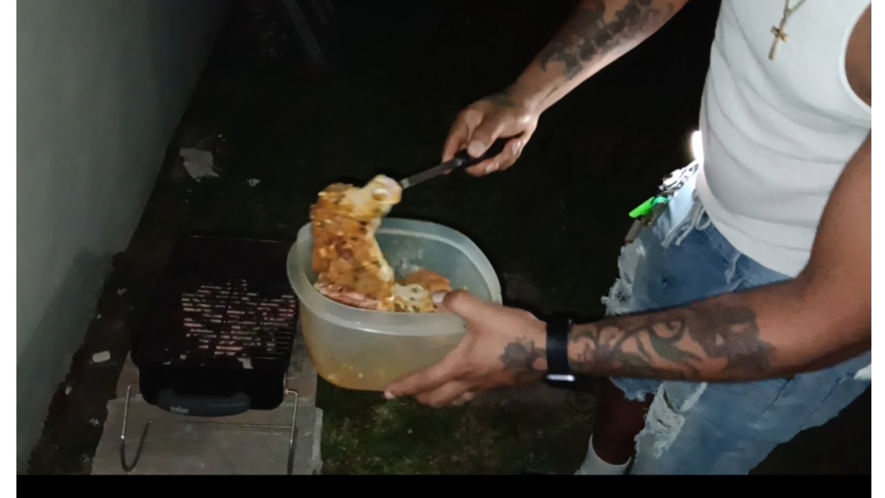 Jamaican jerk chicken yaad back style + holding a vibe 