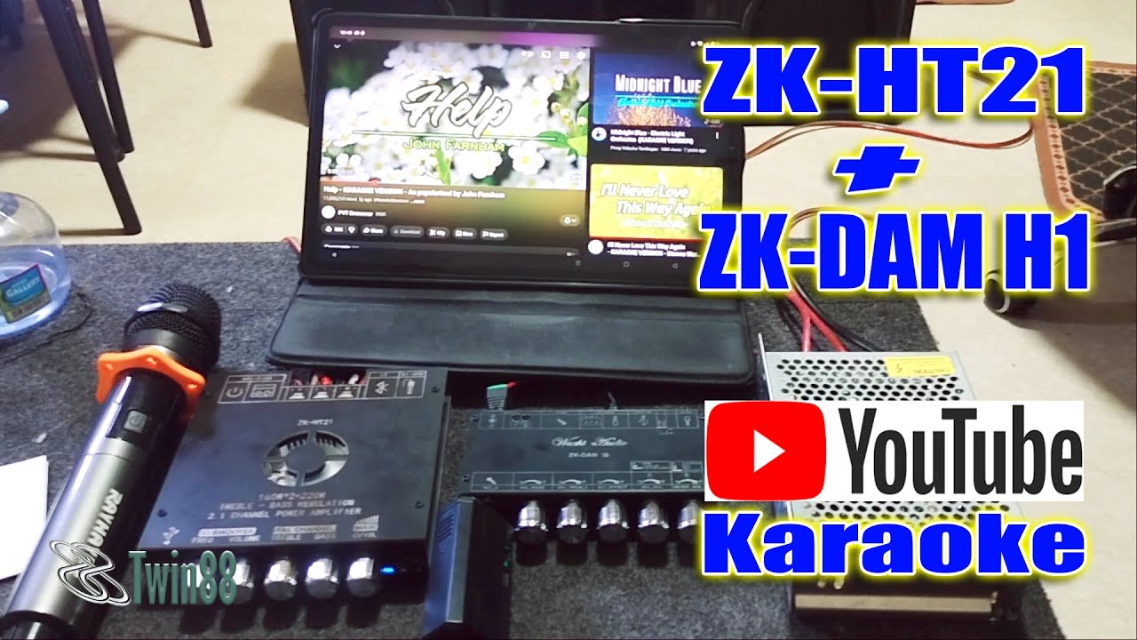 Paano gumawa ng Youtube Karaoke setup gamit ang ZK-HT21 with ZK-DAM H1