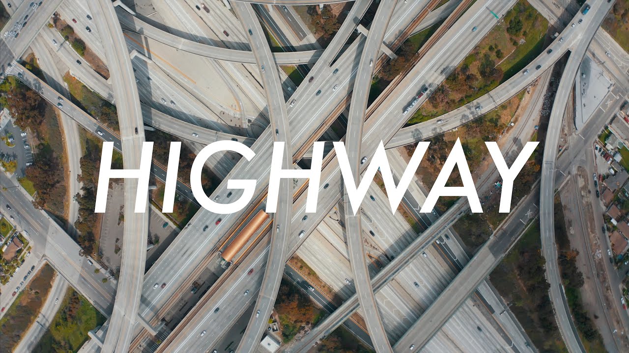 9 Minutes of Mesmerizing HIGHWAY Aerial Drone Stock Video Footage in 4K [Los Angeles Freeway]