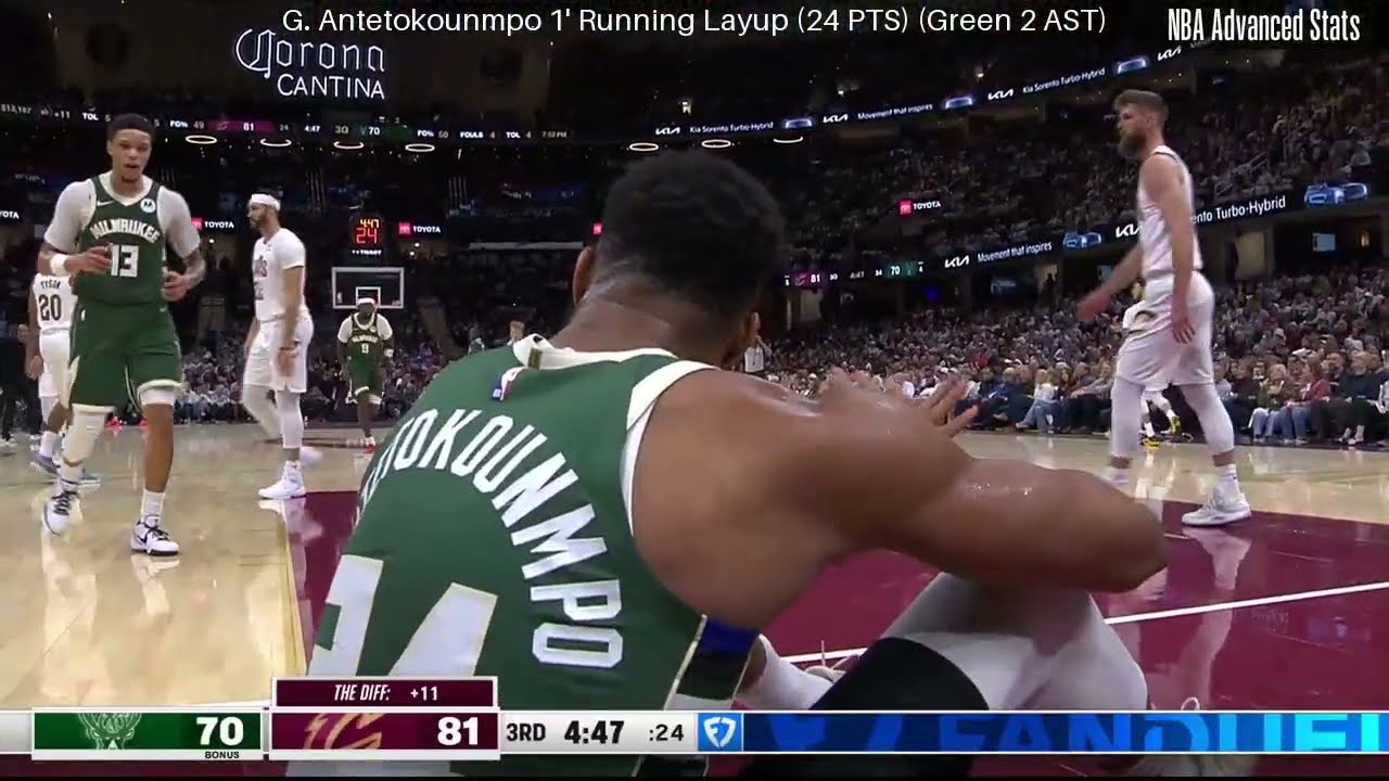 AJ Green Full Play Milwaukee Bucks at Cleveland Cavaliers - October 26, 2025