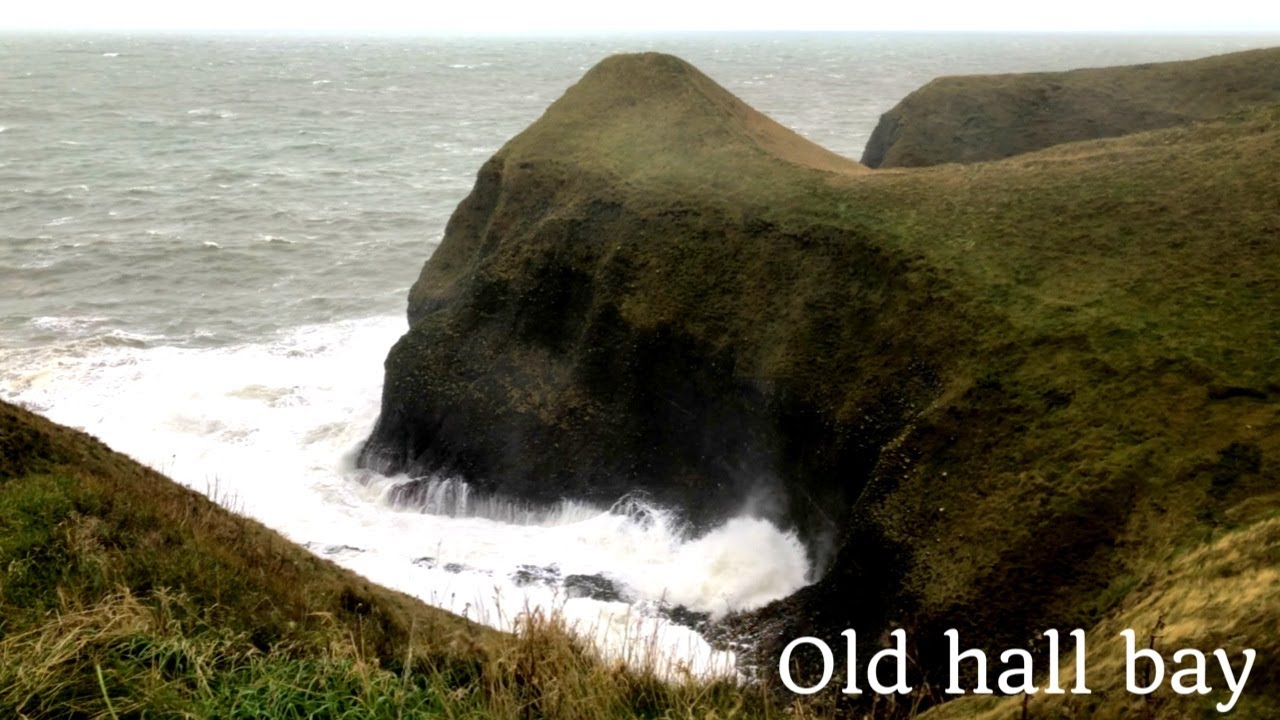 Relaxing video of storm waves on the Scottish coast