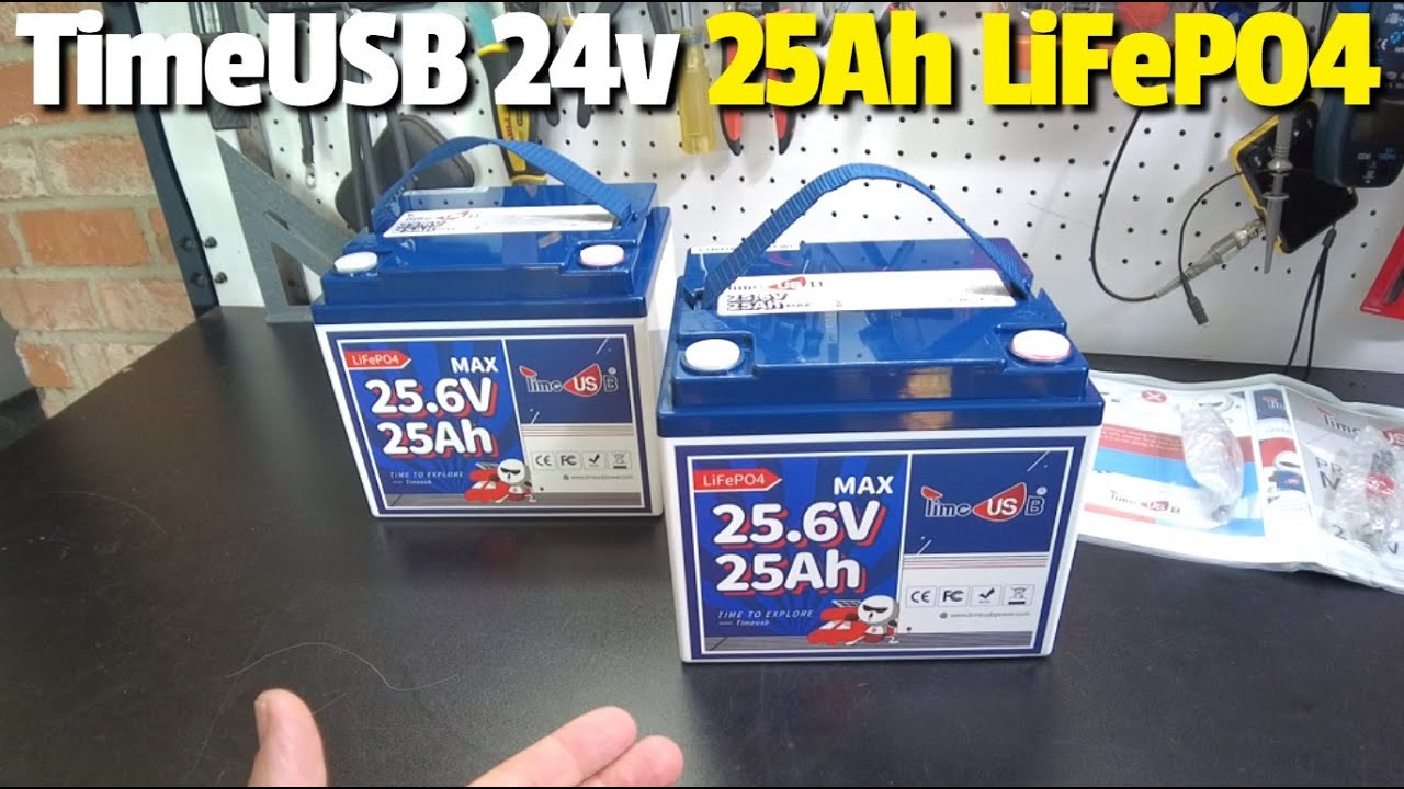TimeUSB 24v 25Ah MAX LiFePO4 Battery
