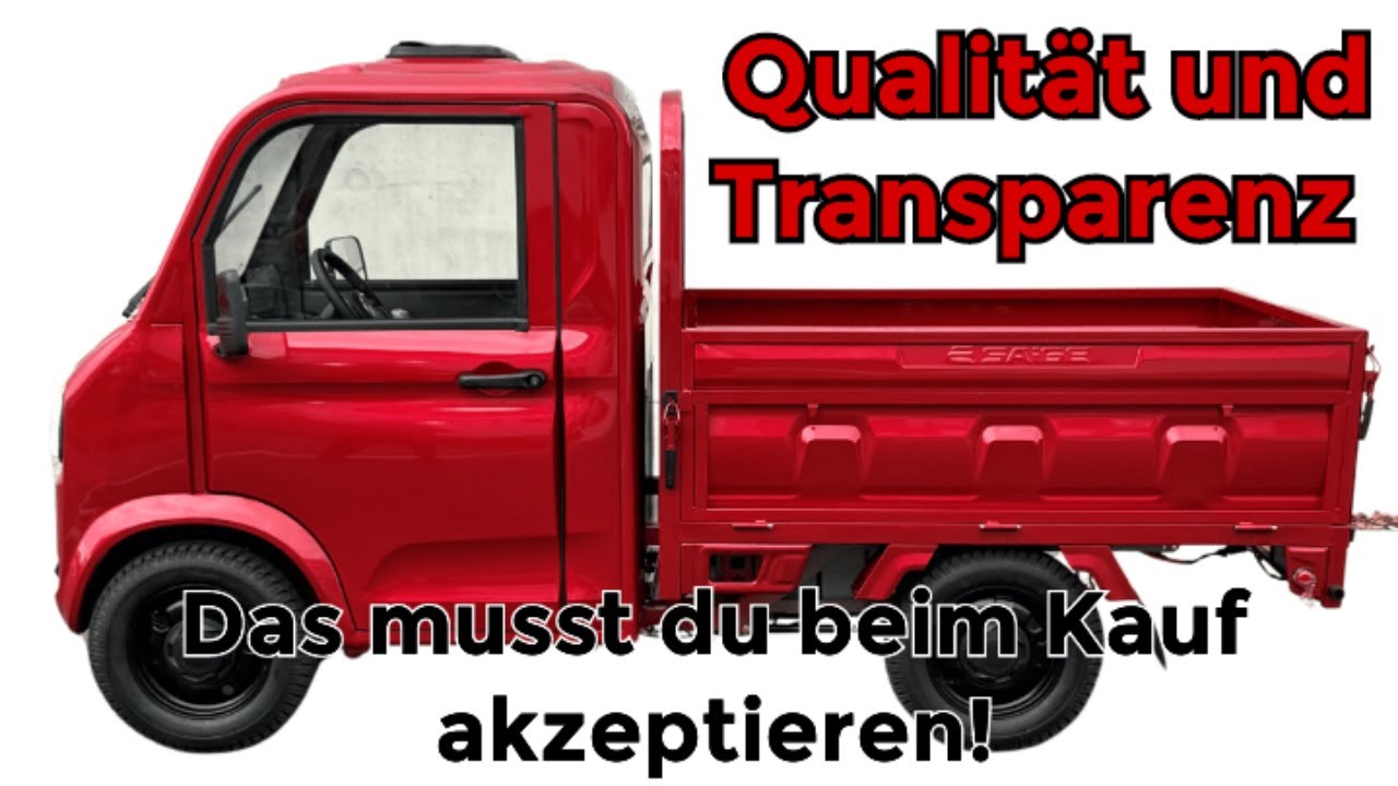 Qualit&auml;t und Transparenz Elektro Nutzfahrzeug Urban Hopper Pickup Twin #etruck #ecargo #urbanhopper