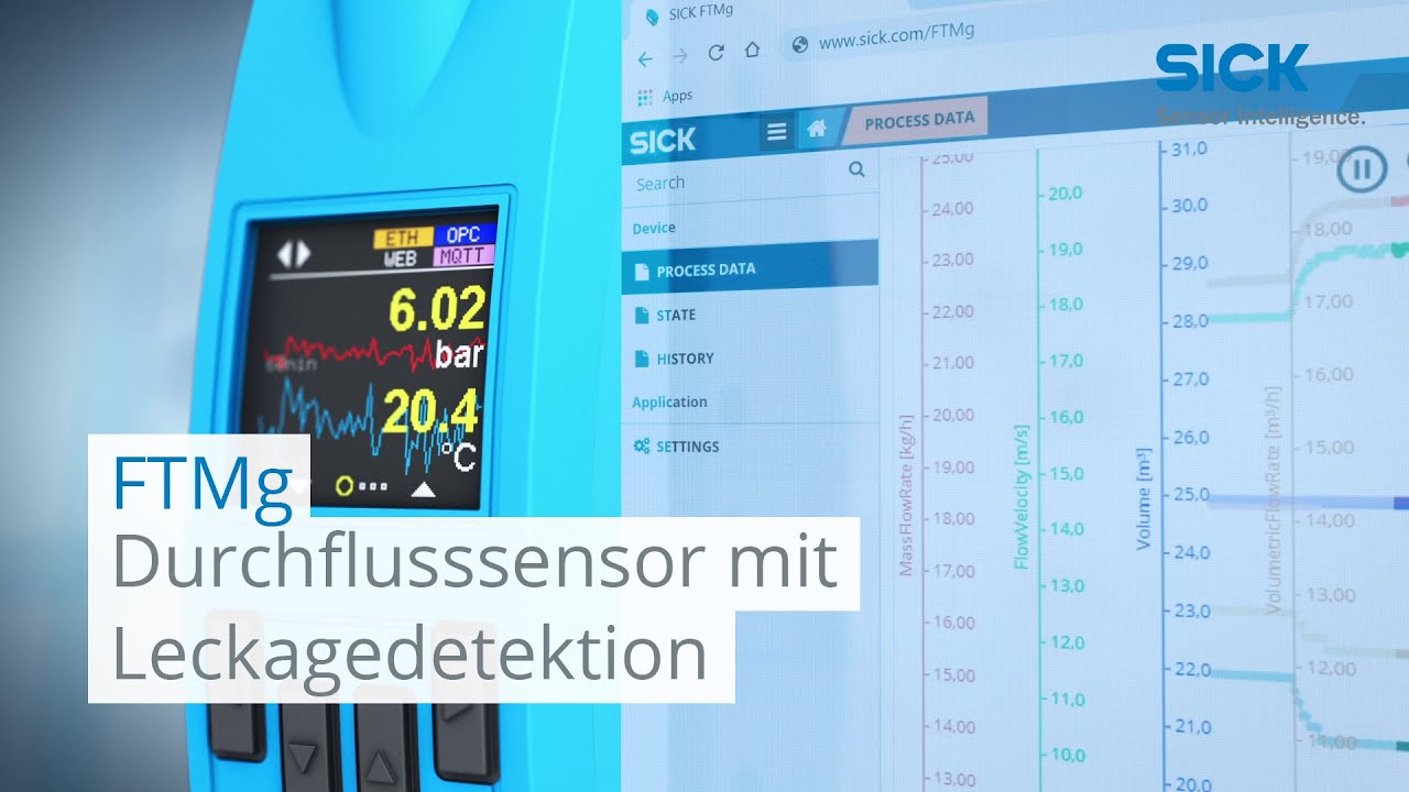 FTMg von SICK: Durchflusssensor mit Leckagedetektion | SICK AG