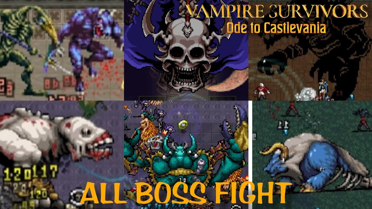 Vampire Survivors Ode To Castlevania All Bosses Location And Ending