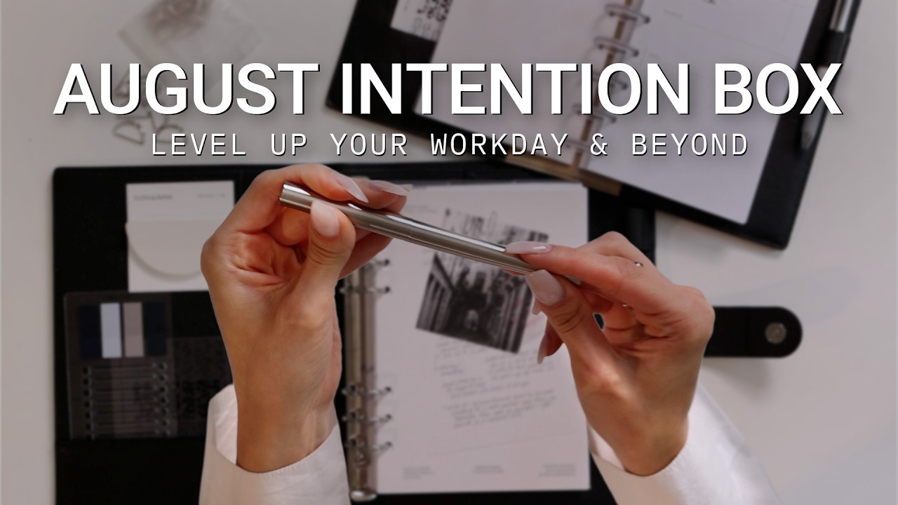 August Intention Box | Work Routine Tools to Transform Your Day | Cloth & Paper