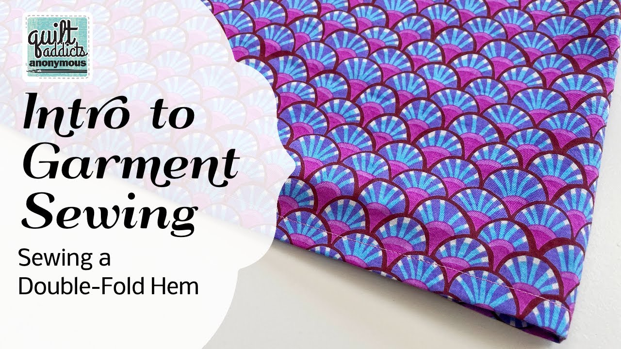 Intro to Garment Sewing - Simple Pull-On Skirt - How to Sew a Double Hem