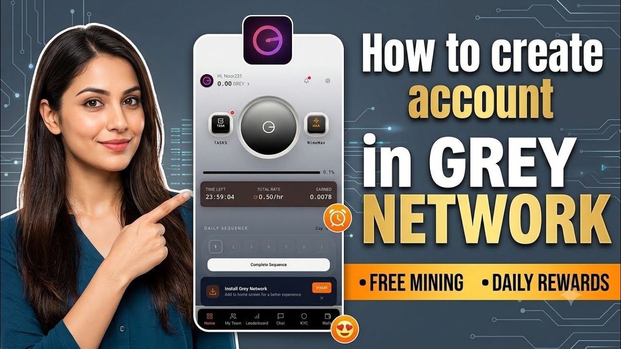 How To Create Account On Grey Network | How to make money online .