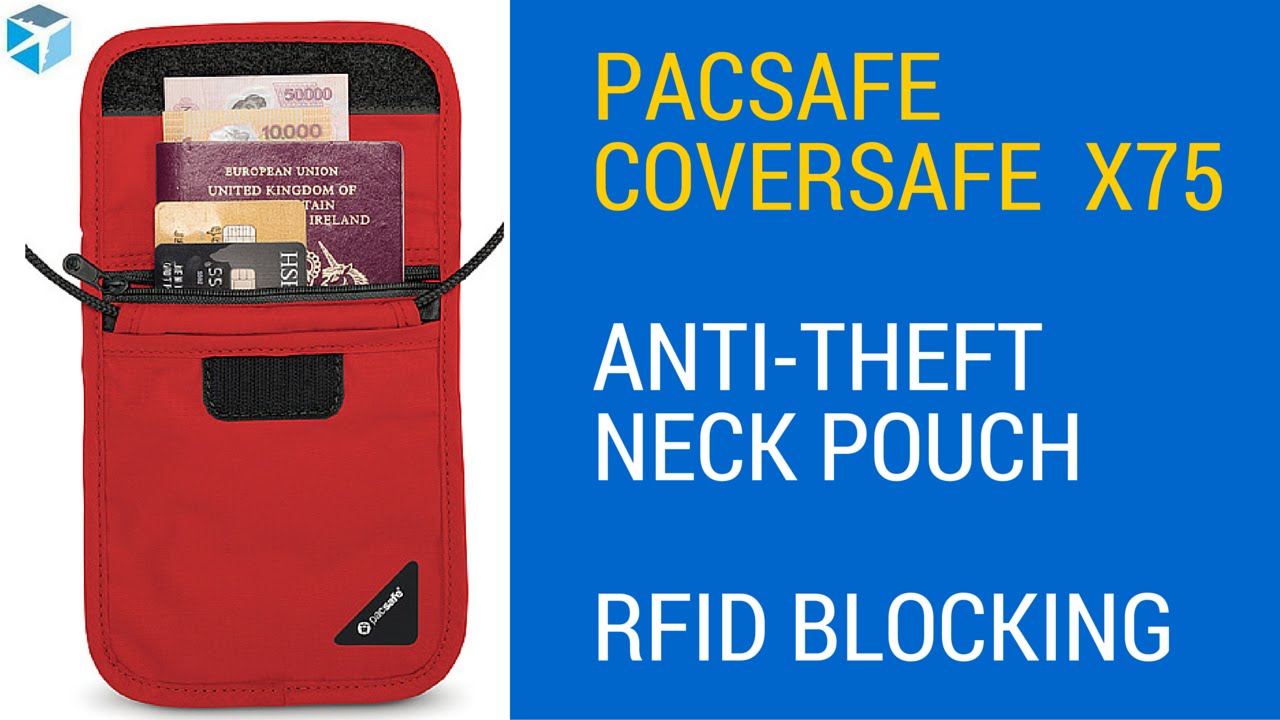 Coversafe X75 Anti-Theft RFID Blocking Neck Pouch - Pacsafe