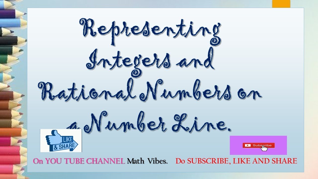 Representing integers, rational numbers on a number line, class 8 ex.1.2 ncert, class 7 ex.9.1 ncert