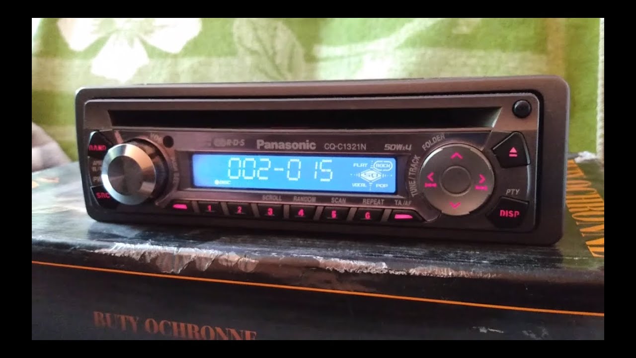 Panasonic CQ C1321N Car radio and cd mp3 disc player test