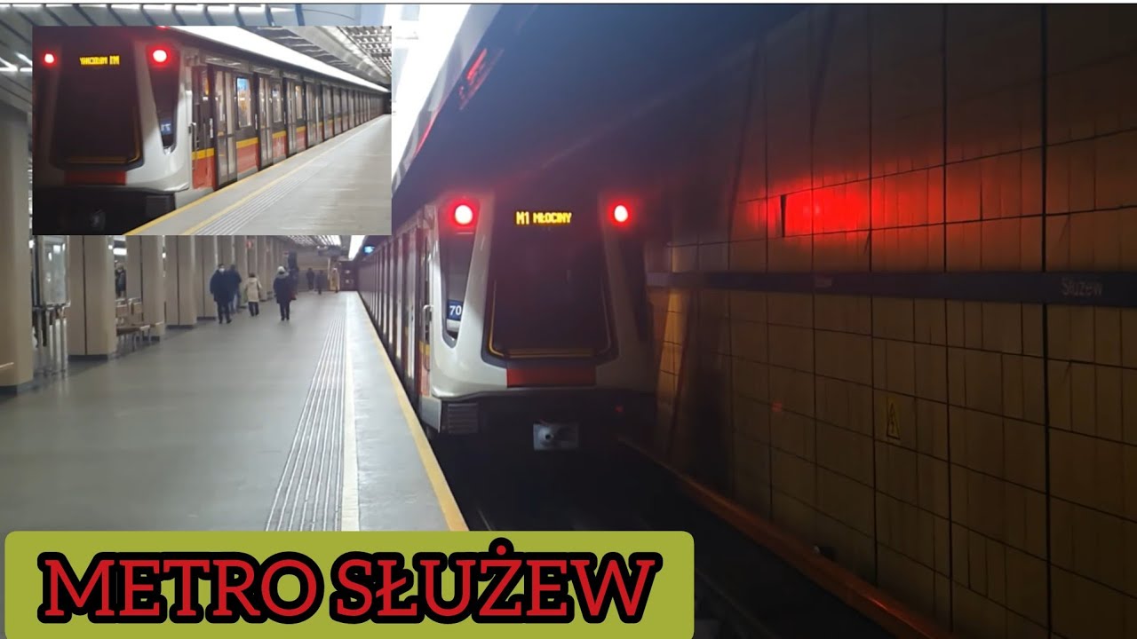 🖲 ESTACIÓN DE METRO SŁUŻEW,🇵🇱STACJA METRO SŁUŻEW
