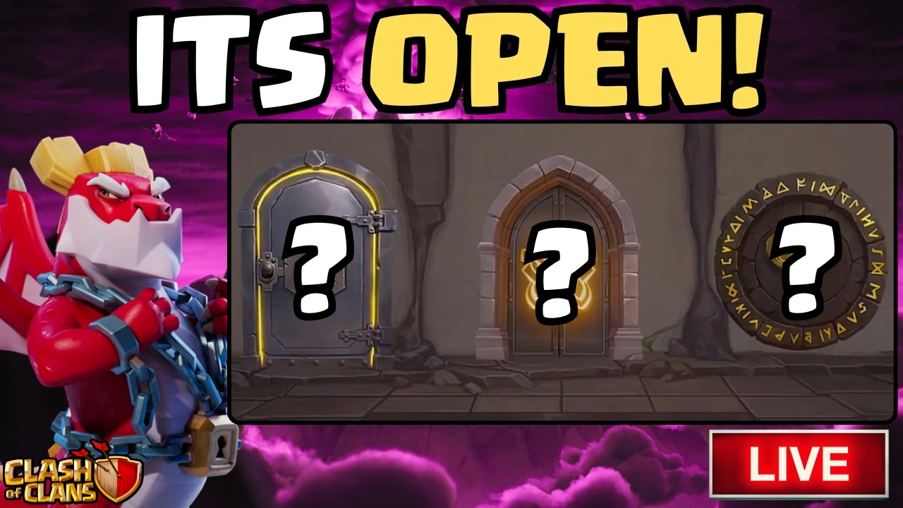 OPENING THE SECOND DOOR in the Unleash the Duke Event! LIVE REACTION! (Clash Of Clans LIVE)
