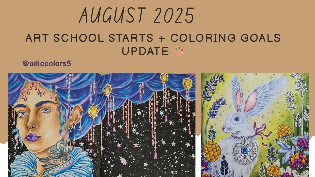 #MidYearReview 2025 #adultcoloring + My Art School Journey Begins!