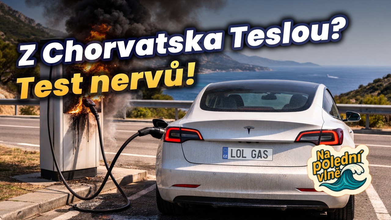 Z Chorvatska do ČR Teslou? Tohle byl test nervů - Na polední vlně 🌊